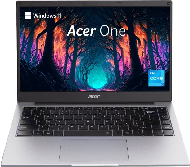 Acer One (2024) Intel Core i3 11th Gen 1115G4 - (8 GB/512 GB SSD/Windows 11 Home) AO 14 Z 8-415 Thin and Light Laptop  (14 Inch, Silver, 1.49 Kg)