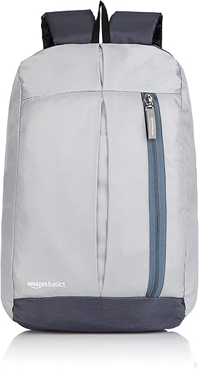 AmazonBasics - Mini Backpack for Outdoor Use (12 l) (Metallic Grey)