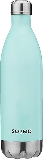 Amazon Brand - Solimo Stainless Steel Insulated 24 Hours Hot or Cold Bottle Flask, 1000 ml, Deep Blue