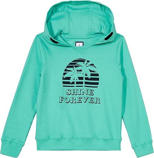 Amazon Brand - Symbol Cotton Girls Hooded Sweatshirt