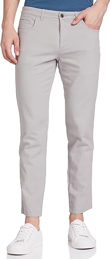 Amazon Brand - Symbol Men's Stretchable Casual Pants | Scoop Pocket Chinos | Trousers (Slim Fit)