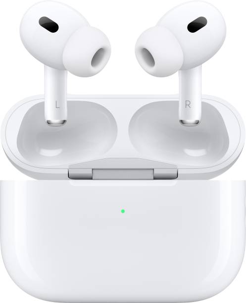 Apple AirPods Pro (2nd generation) with MagSafe Case (USB-C) Bluetooth Headset  (White, True Wireless)