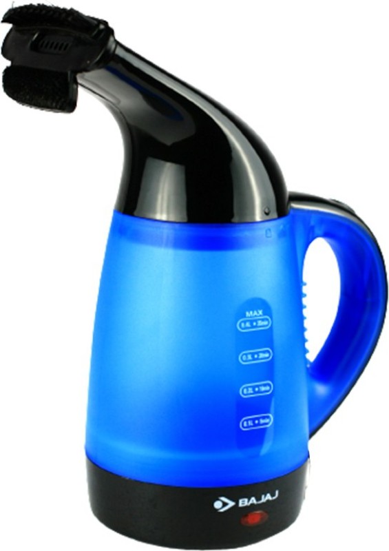 Bajaj GS1 600 Watt Garment Steamer Cum Kettle, Black/Blue