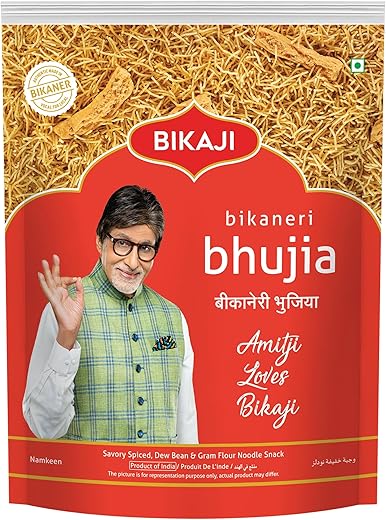 Bikaji Bhujia No 1 - Authentic Indian Snack | 1Kg Pack