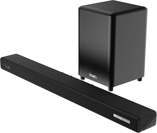 boAt Aavante Bar 4100DA Bluetooth Soundbar with Dolby Atmos 3D Cinematic Sound,300W RMS Signature Sound,3.1.2 Channel, BT v5.3,Multi-Connectivity&EQ Modes &Remote Control(Premium Black)