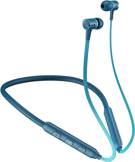 boAt Rockerz 245 pro Bluetooth in Ear Neckband with Beast Mode(Super Low Latency) for Gaming, ENx Tech for Clear Calls, ASAP Charge, 20HRS Playtime, IPX4, Dual Pairing & BT v5.3(Blue Bliss)