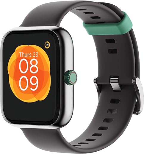 boAt Watch Mystiq with Stress Monitoring, HIIT, Breath Training Modes, & 17 Sports Modes with Automatic Sports Recognition(Somber Grey)