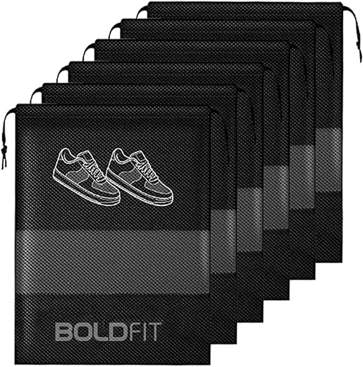 Boldfit Shoe Bag for Travel & Storage Travel Organizer for Women & Men Travel Accessories Shoe Organizer Shoe Bags Pouches Travel Shoe Cover for Travelling Travel Essentials