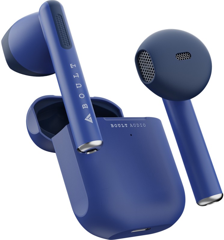 Boult XPods with Mega 13mm Drivers, 20H Battery, Fast Charge & Pairing, Made In India Bluetooth Headset(Blue, True Wireless)