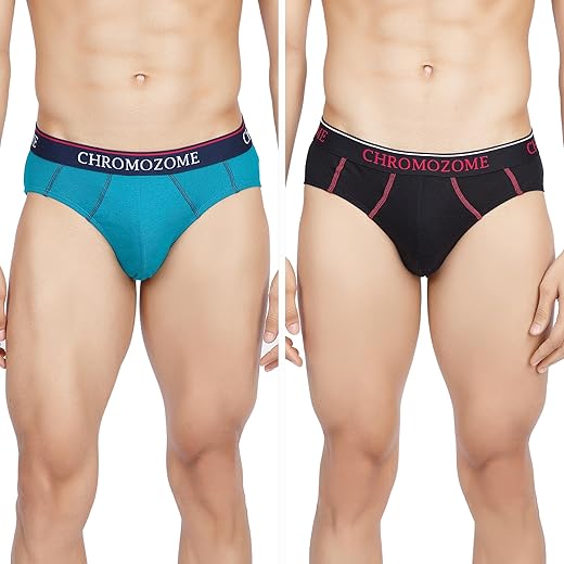 Chromozome Mens Cotton Briefs (Pack of 2)