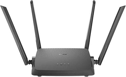 D-Link DIR-825 1200Mbps Dual Band Wi-Fi Router | Fast & Reliable Speeds | 2.4 GHz up to 300Mbps & 5 GHz up to 867Mbps | Gigabit Ethernet Ports | High-Gain Antennas | Easy Setup