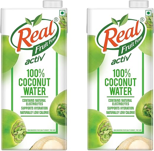 DABUR Real Activ Coconut Water Bottle, 2 x 1000 ml