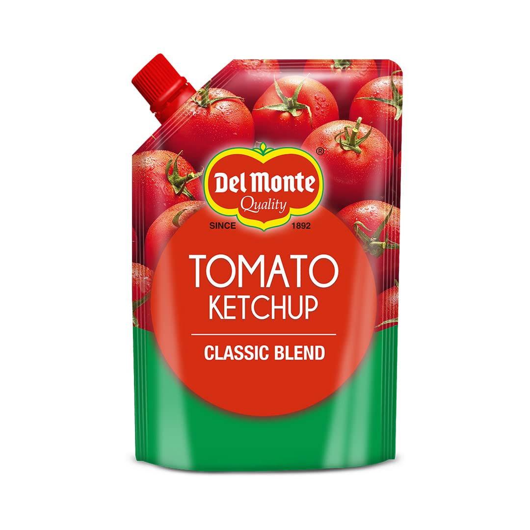 Del Monte Tomato Ketchup Classic Blend Spout Pack, 500g