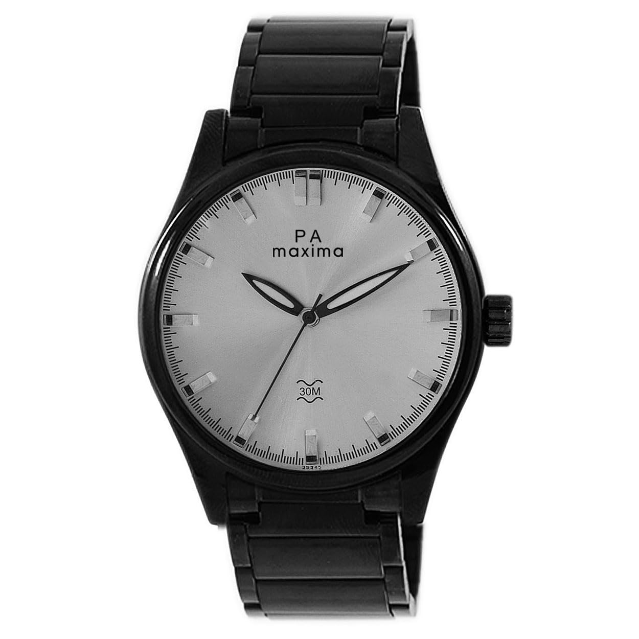 Ego Analog Silver Dial Men's Watch-35345CMGB