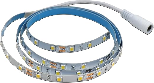 Electronic Spices Dc Amber Color 40-40 Smd Led Strip 1 Meter 3.5mm Female Jack Connector