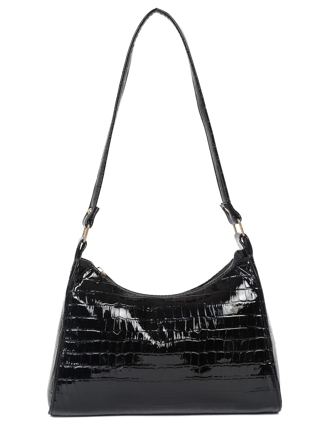 Fargo Leatherette Side Black Sling Bags For Women's Ladies