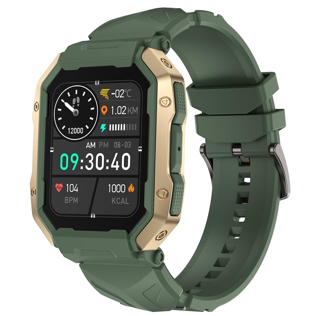 Fire-Boltt Cobra Smart Watch 1.78" Always-On AMOLED Display, Army Grade Strong Build, Bluetooth Calling with 123 Sports Modes, 60 Hz Refresh Rate, IP68 Rating