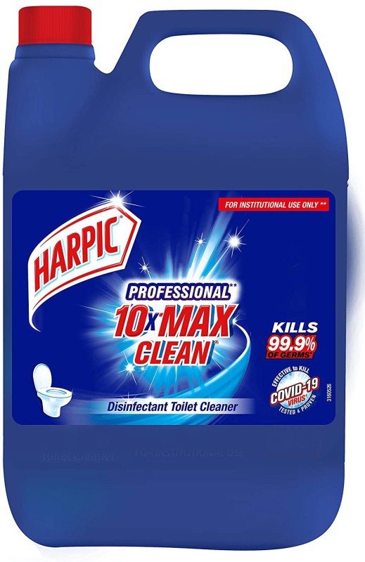Harpic Disinfectant Toilet Cleaner Liquid, Original - 5 L (Pack of 1) | Toilet Cleaner Original Liquid Toilet Cleaner(5 L)