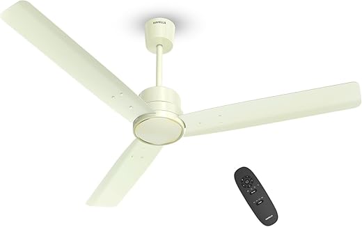 Havells 1200mm Ambrose Slim Ceiling Fan | Premium Finish Decorative Fan, Remote Control, High Air Delivery | 5 Star Rated, Upto 60% Energy Saving | 2+1* Year Warranty | (Pack of 1, Bianco)