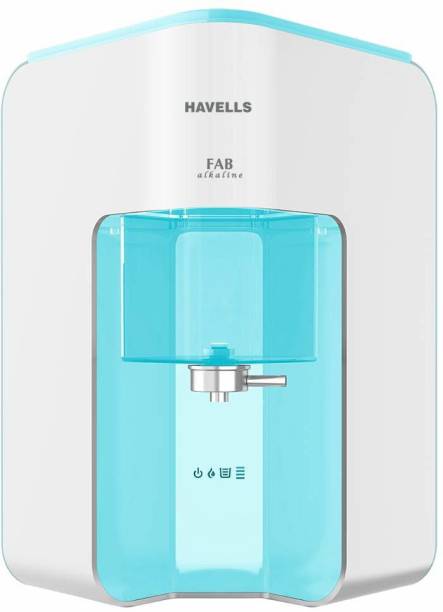 HAVELLS FAB Alkaline 7 L RO + UV + Alkaline Water Purifier Suitable for all - Borewell, Tanker, Municipality Water