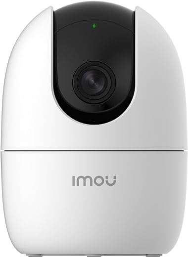 IMOU 360° 1080P Full HD Security Camera, Human Detection, Motion Tracking, 2-Way Audio, Night Vision, Dome Camera with WiFi & Ethernet Connection, Alexa Google Assistant, Up to 256GB SD Card Support