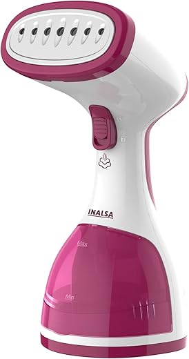 INALSA Garment Steamer for Clothes, Steam Iron Press - Vertical & Horizontal Steaming up to 22g/min, 1200 Watt, 260 ml Water tank & 30 sec Fast Heating (Steamax)