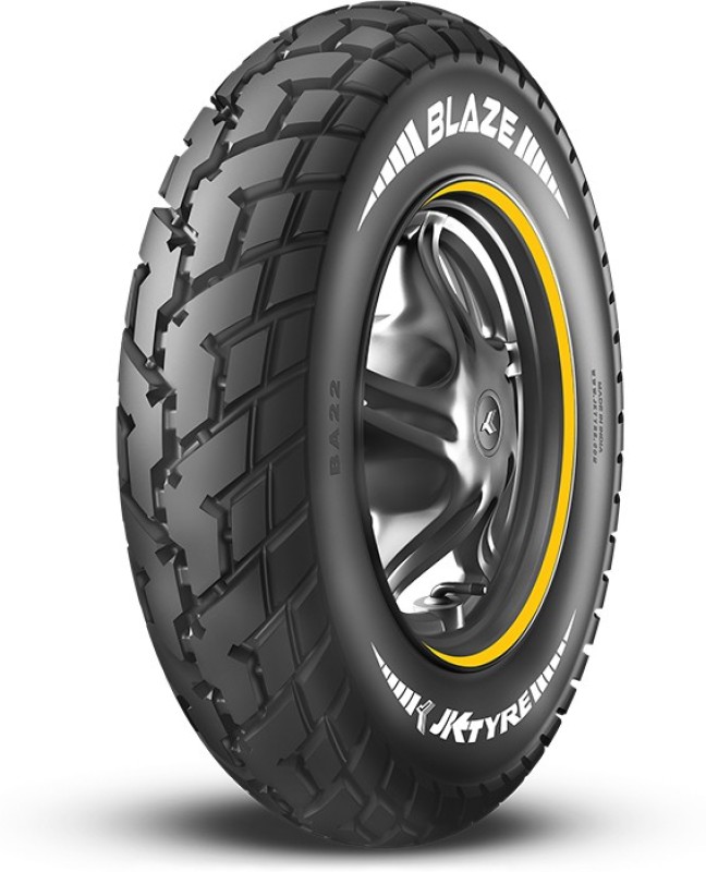 JK TYRE 1S15290A12540JA210BLAZE BA21 90/100-10 Front & Rear Two Wheeler Tyre(Dual Sport, Street, Offroad Knobbies, Tube Less)