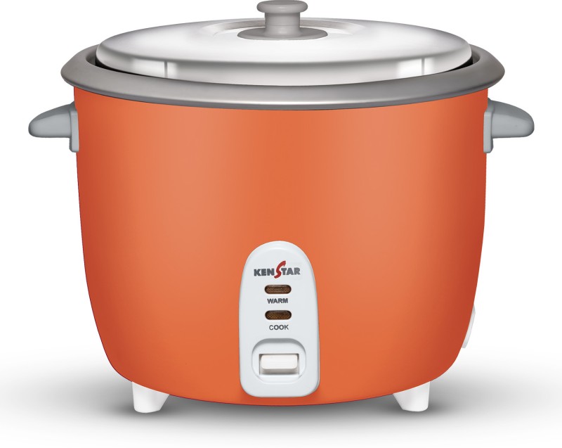 Kenstar MY COOK 2.0 Electric Rice Cooker with Steaming Feature(2 L, ORANGE & GREY)