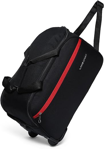 Lavie Sport Lino M Duffle Wheeler Bag | 2 Wheel Duffle Bag | Duffle Bag with Adjustable Handle