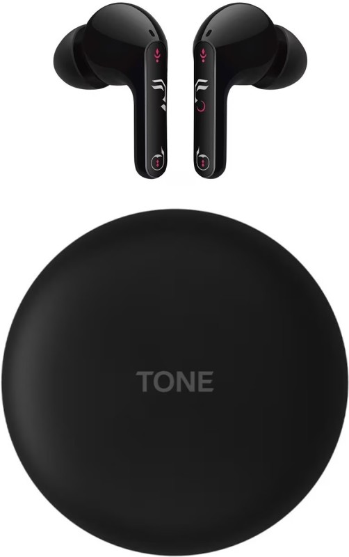 LG FN5U, Noise Isolation, UV Nano, IPX4, 18 Hrs Battery, Merdian Sound Bluetooth Headset(Black, True Wireless)