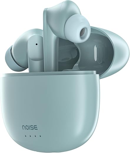 Noise Buds VS104 Truly Wireless Earbuds with 45H of Playtime, Quad Mic with ENC, Instacharge(10 min=200 min), 13mm Driver,Low Latency, BT v5.2 (Mint Green)