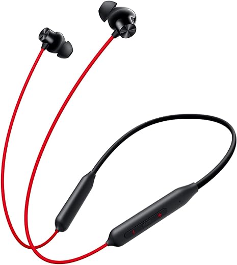 OnePlus Bullets Z2 Bluetooth Wireless in Ear Earphones with Mic, Bombastic Bass, 10 Mins Charge - 20 Hrs Music, 30 Hrs Battery Life (Acoustic Red)