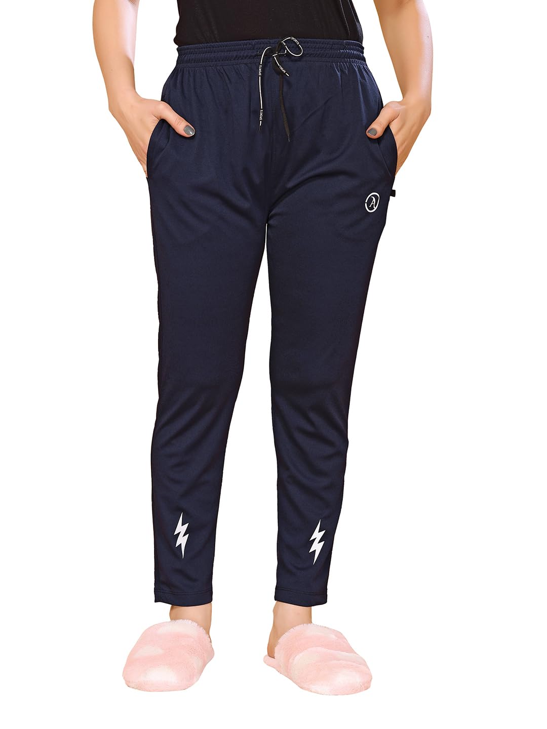 Payal Women's Solid Lycra Full Elastic Jogger Regular Track Pant Girl-MD_TP