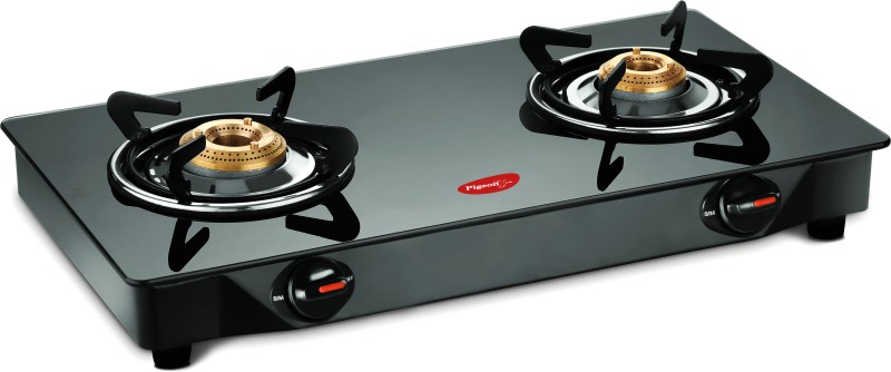 Pigeon Brunet Glass Manual Gas Stove(2 Burners)