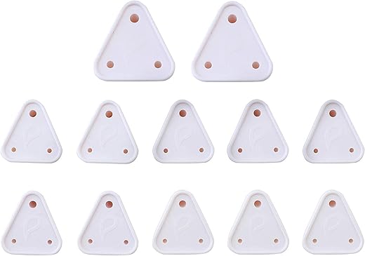 PROTOWARE Baby Safety Child Proofing Electric Socket Plug Guards Switch Board Cover with Removal Pin (Pack of 12, White)