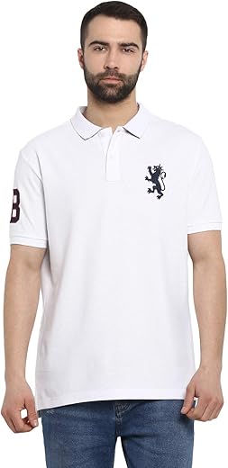 Red Tape Men's Solid Regular Fit Polo