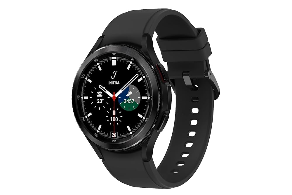 Samsung Galaxy Watch4 Classic Bluetooth(4.6 cm, Black, Compatible with Android Only)