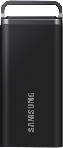 Samsung T5 EVO Portable SSD 2TB, USB 3.2 Gen 1 External Solid State Drive, Seq. Read Speeds Up to 460MB/s for Gaming and Content Creation, MU-PH2T0S/WW, Black