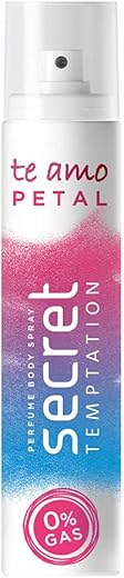 Secret Temptation Te Amo Petal No Gas Deodorant Spray for Women, Long Lasting Perfume Body Spray, 120ml