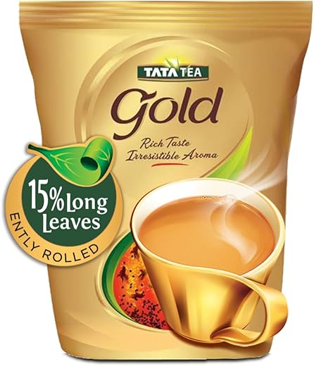 Tata Tea Gold Premium Assam Teas With Gently Rolled Aromatic Long Loose Leaves Rich & Aromatic Chai Black Tea 1 Kg