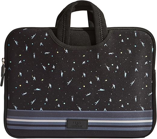 TEAL by Chumbak Milky Way Laptop Sleeve- 13", Black