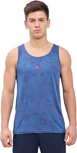 TECHNOSPORT P642 Mens Crew Neck Gym Vest