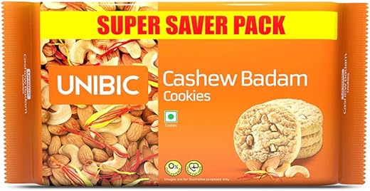 UNIBIC FOODS Cashew Badam Cookies, 500 g