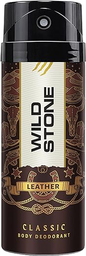 Wild Stone Classic Leather Long lasting Masculine Deodorant for Men, 225ml