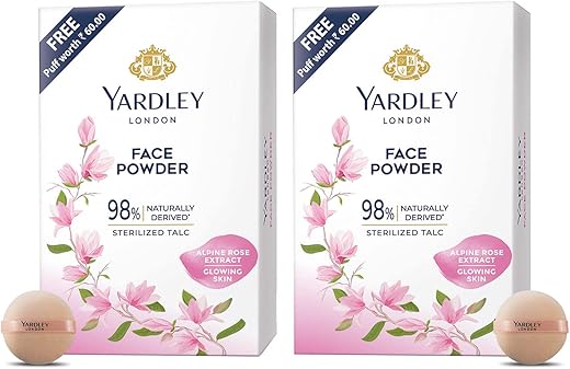 Yardley London Face Powder, 70g, (Pack of 2)