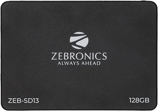 ZEBRONICS SD13 128GB SSD,Ultra Low Power Consumption, S.M.A.R.T. Thermal Management and Silent Operation.