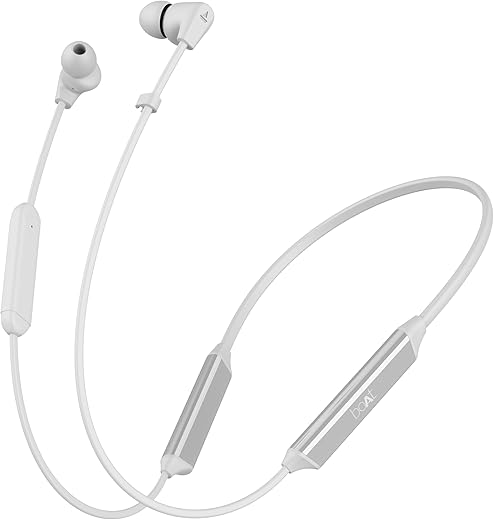 boAt Rockerz Trinity in Ear Earphones with 150H Playtime, Crystal Bionic Sound Powered by HiFi, Signature Sound, Beast™ Mode, ENx™ Tech, ASAP™ Charge, IPX5, Dual Pairing(Kutch White)