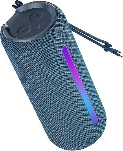 boAt Stone Spinx Pro Bluetooth Speaker with 20 W RMS Sound, Up to 8 hrs of Playtime, BTv5.0, Built-in Mic, RGB LEDs, TWS Feature, TF Card, AUX port & USB Type-C Port(Tropical Blue)