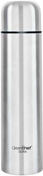 Greenchef Vacuum insulated SS Flask - 1000ml - Dura 1000 ml Flask  (Pack of 1, Steel/Chrome, Steel)