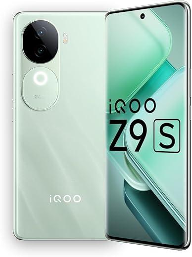 iQOO Z9s 5G (Onyx Green, 8GB RAM, 128GB Storage) | 120 Hz 3D Curved AMOLED Display | 5500 mAh Ultra-Thin Battery | Dimesity 7300 5G Processor | Sony IMX882 OIS Camera with Aura Light